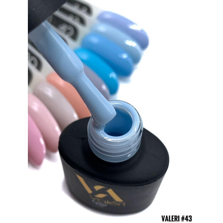 Гель-лак Valeri color №043 (Светло-голубой, эмаль), 6 ml