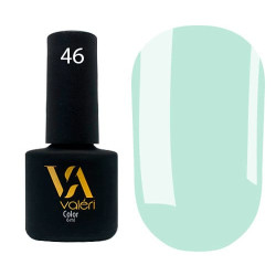 Гель-лак Valeri color №046 (Зеленовато-голубой, эмаль), 6 ml