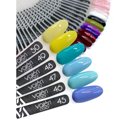 Гель-лак Valeri color №047 (Небесный, эмаль), 6 ml
