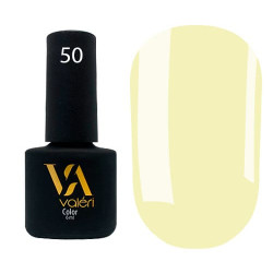 Гель-лак Valeri color №050 (Світло-жовтий, емаль), 6 ml