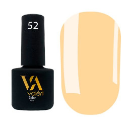 Гель-лак Valeri color №052 (Оранжево-желтый, эмаль), 6 ml