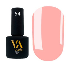 Гель-лак Valeri color №054 (Сочный персиковый, эмаль), 6 ml