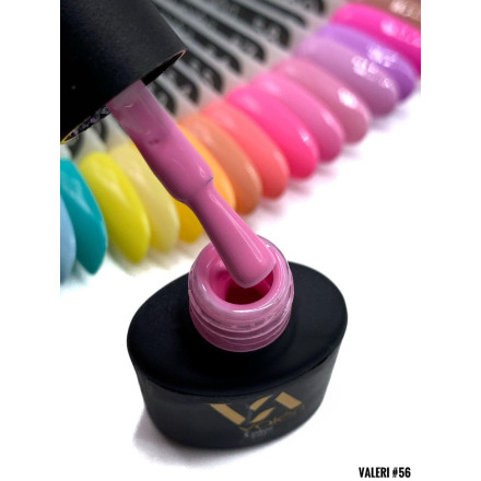 Гель-лак Valeri color №056 (Клубничный коктейль, эмаль), 6 ml