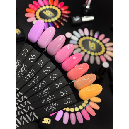 Гель-лак Valeri color №056 (Клубничный коктейль, эмаль), 6 ml