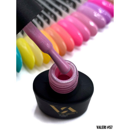 Гель-лак Valeri color №057 (Розовый, микроблеск), 6 ml