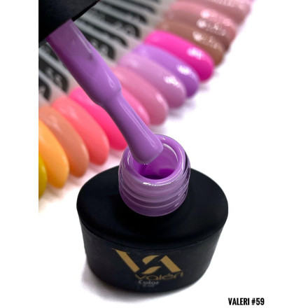 Гель-лак Valeri color №059 (Нежный сиреневый, эмаль), 6 ml