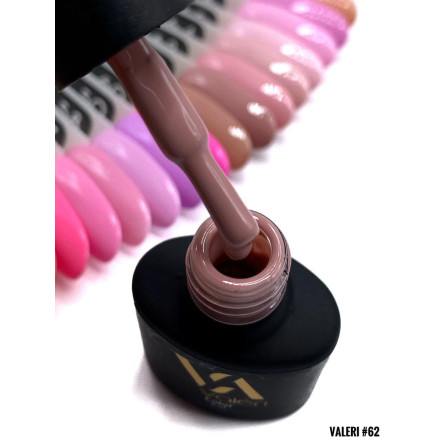 Гель-лак Valeri color №062 (Темный бежевый, эмаль), 6 ml