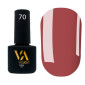 Гель-лак Valeri color №070 (Приглушенный красно-коричневый, эмаль), 6 ml