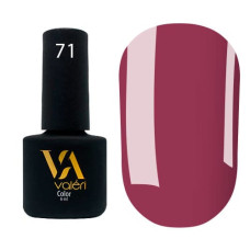 Гель-лак Valeri color №071 (Темно-розовый, эмаль), 6 ml