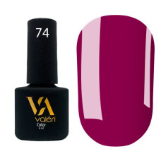 Гель-лак Valeri color №074 (Ягодный, эмаль), 6 ml