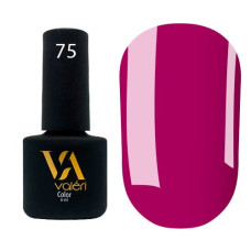 Гель-лак Valeri color №075 (Яркая фуксия, эмаль), 6 ml