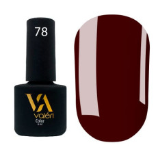 Гель-лак Valeri color №078 (Темный шоколад, эмаль), 6 ml