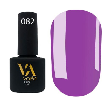 Гель-лак Valeri color №082 (Світлий бузковий, емаль), 6 ml