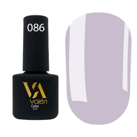 Гель-лак Valeri color №086 (Светлый лиловый, эмаль), 6 ml
