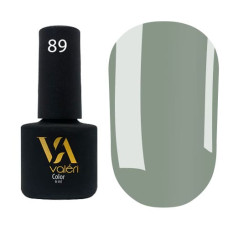 Гель-лак Valeri color №089 (Серо-зеленый, эмаль), 6 ml