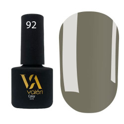 Гель-лак Valeri color №092 (Сіро-коричневий, емаль), 6 ml