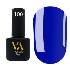 Гель-лак Valeri color №100 (Ярко-синий, эмаль), 6 ml