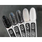 Гель-лак Valeri color №101 (Черный с голографическими блестками), 6 ml