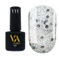 Гель-лак Valeri color №111 (Прозорий з срібними блискітками), 6 ml