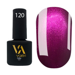 Гель-лак Valeri color №120 (Фіолетовий з перламутром), 6 ml