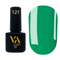 Гель-лак Valeri color №121 (Сочный холодный зеленый, эмаль), 6 ml