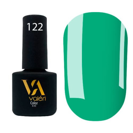 Гель-лак Valeri color №122 (Яркая мята, эмаль), 6 ml