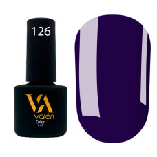 Гель-лак Valeri color №126 (Темный сине-фиолетовый, эмаль), 6 ml