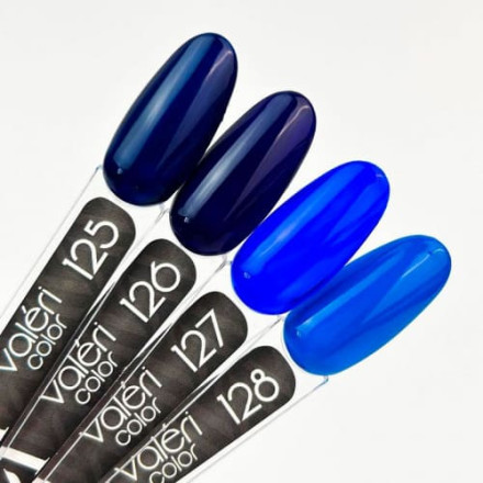 Гель-лак Valeri color №127 (Синій, емаль), 6 ml