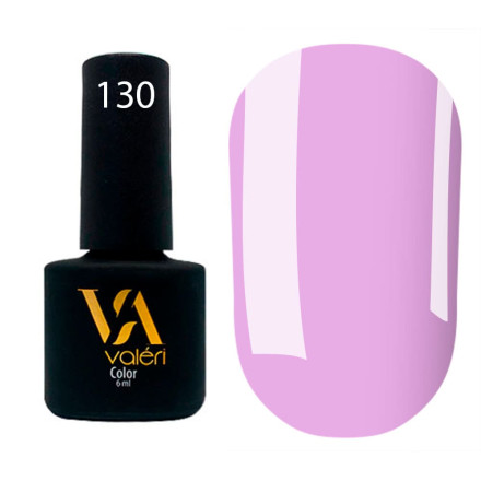 Гель-лак Valeri color №130 (Пастельно-лиловый, эмаль), 6 ml