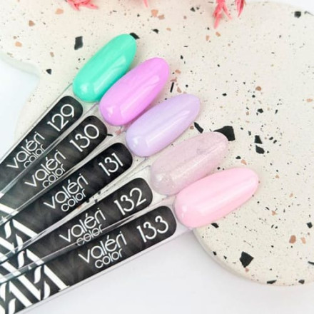 Гель-лак Valeri color №130 (Пастельно-лиловый, эмаль), 6 ml