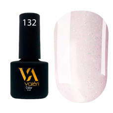 Гель-лак Valeri color №132 (Светло-розовый с блёстками), 6 ml