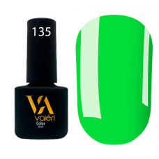 Гель-лак Valeri color №135 (Светло-зеленый, неон), 6 ml