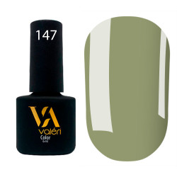 Гель-лак Valeri color №147 (Сіро-оливковий, емаль), 6 ml