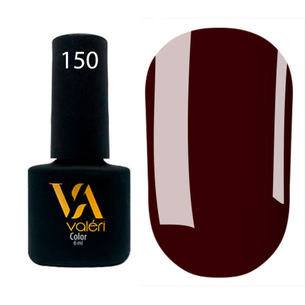 Гель-лак Valeri color №150 (Бордово-винный, эмаль), 6 ml
