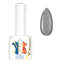 074-Гель лак Nail de Paris Сріблястий металік 6 мл