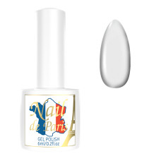 081-Гель лак Nail de Paris Біло-молочний з шимером 6 мл
