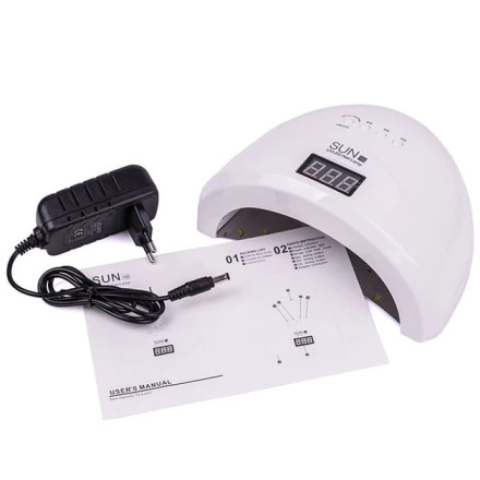 Лампа для манікюру SUN 1S WHITE 48W