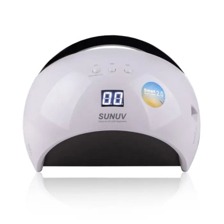 LED+UV лампа для манікюру SUNUV SUN 6 WHITE 48W (оригінал)