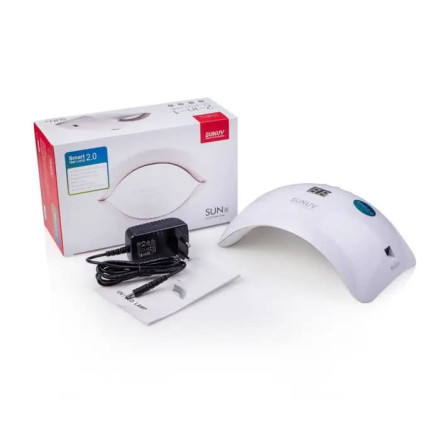 LED+UV лампа для манікюру SUNUV SUN 8 WHITE 48W (оригінал)