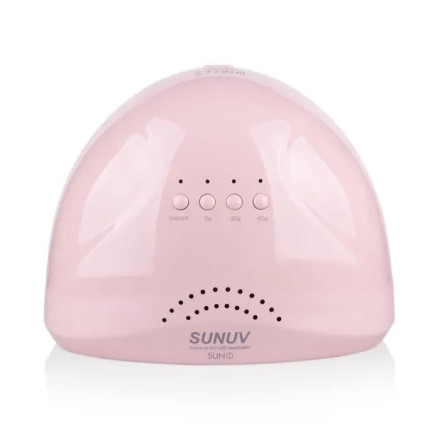 LED+UV лампа для манікюру SUNUV SUN1 PINK 48W (оригінал)