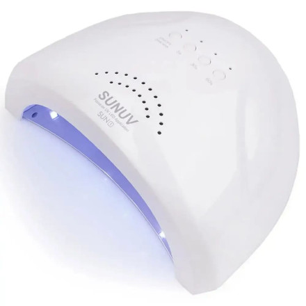 LED+UV лампа для манікюру SUNUV SUN1 WHITE 48W (оригінал)