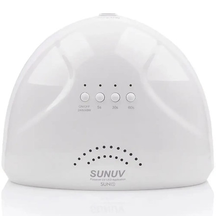 LED+UV лампа для манікюру SUNUV SUN1 WHITE 48W (оригінал)