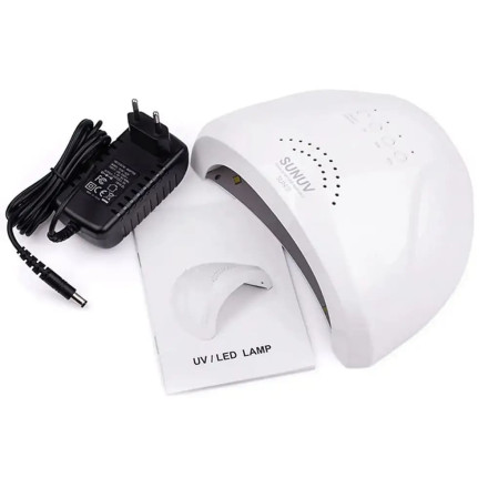 LED+UV лампа для манікюру SUNUV SUN1 WHITE 48W (оригінал)