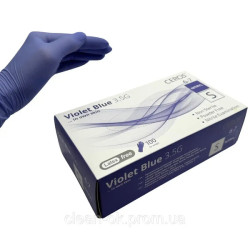 Перчатки нитриловые CEROS Violet Blue 3.5g, размер S