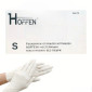 Перчатки нитриловые HOFFEN нестерильные текстурированные без пудры, белые S