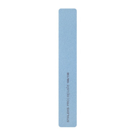 Пилка широкая минеральная прямая для ногтей EXCLUSIVE 100/150 грит (NFX-32/8)