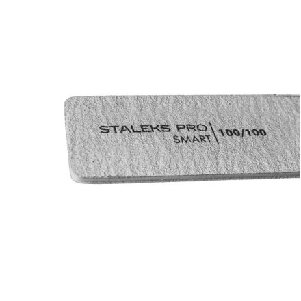 Пилка широкая минеральная прямая для ногтей SMART 100/100 грит (5шт.), набор (NFB-31/4)