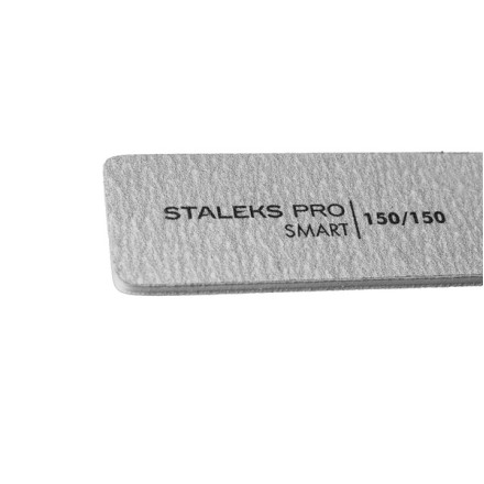 Пилка широкая минеральная прямая для ногтей SMART 150/150 грит (5шт.), набор (NFB-31/9)