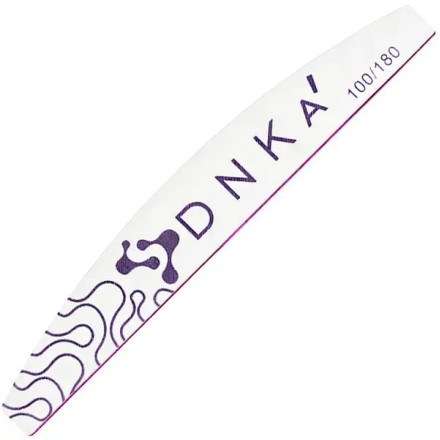 Пилка для нігтів DNKa Half Moon 100/180 грит, 25 шт.