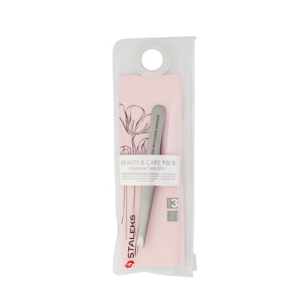 Пінцет для брів BEAUTY & CARE 10 TYPE 3 (широкі скошені кромки)